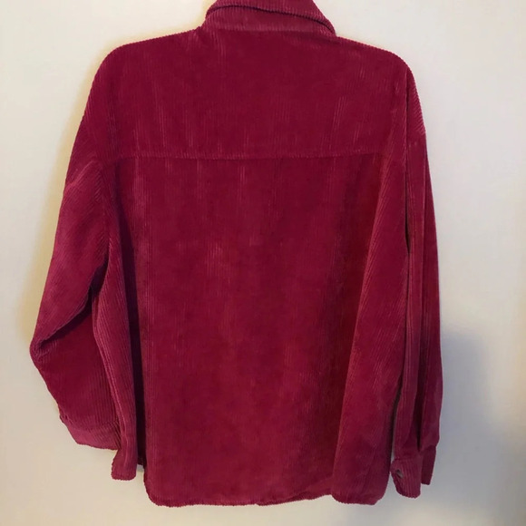 Wild Fable Womens XXL Pink Corduroy Snap Closure Blouse - Picture 4 of 7